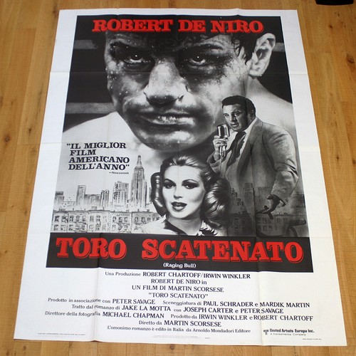 Toro scatenato manifesto - toro,